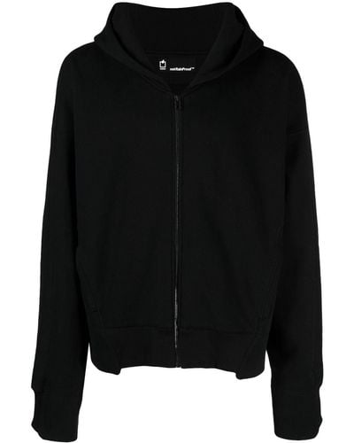 Styland Hooded Organic Cotton Jacket - Black