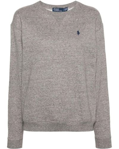Polo Ralph Lauren Embroidered-logo Sweatshirt - Grey