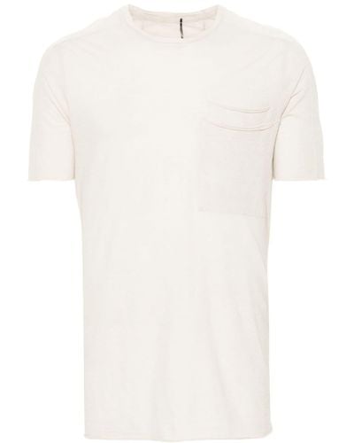 Masnada Camiseta con efecto envejecido - Blanco