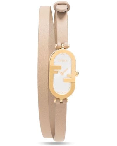 Fendi O'lock ダブルストラップ 腕時計 - ホワイト