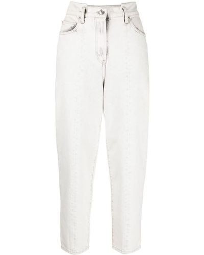 IRO Cropped Slim-cut Jeans - White