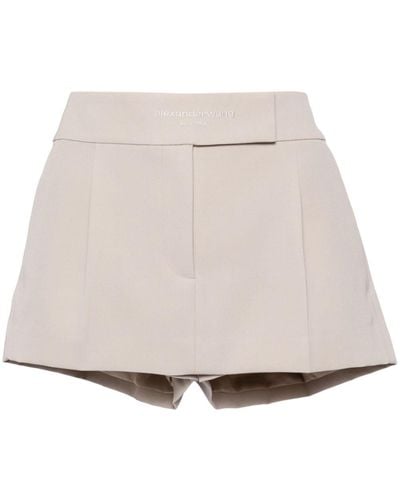 Alexander Wang Mid-rise Skirt-shorts - Natural