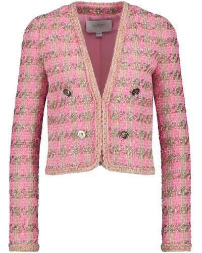 Giambattista Valli Lurex Tweed Jacket - Pink