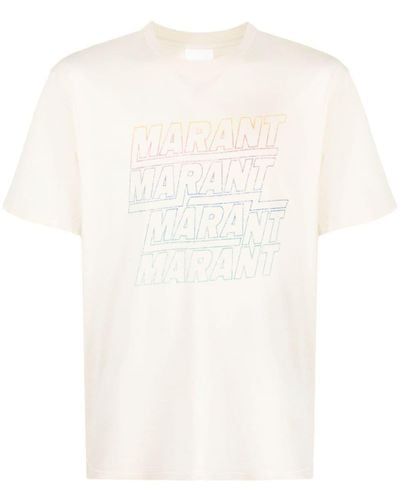 Isabel Marant Hugo T-shirt Van Biologisch Katoen - Wit