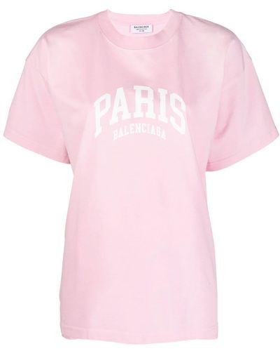 Balenciaga Camiseta Medium Fit - Rosa