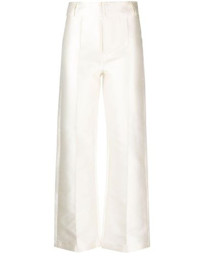D'Estree Yoshitomo Straight-leg Trousers - White