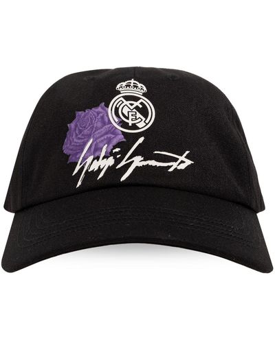 Y-3 X Real Madrid Logo-appliqué Cap - Black