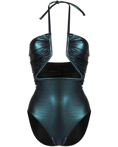 Rick Owens Badeanzug mit schillerndem Design - Blau