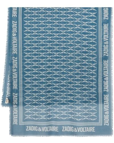 Zadig & Voltaire Delta Rock スカーフ - ブルー
