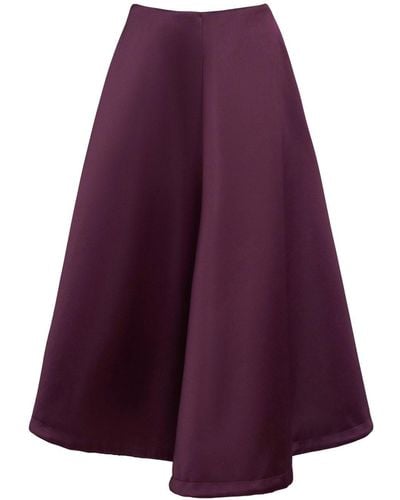 Altuzarra Varda Flared Midi Skirt - Purple