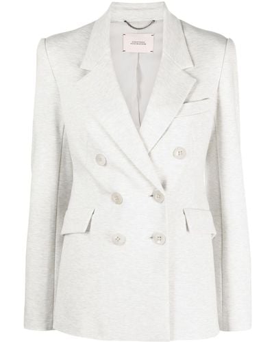 Dorothee Schumacher Notched-lapels Double-breasted Blazer - White