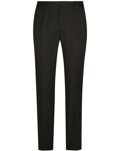 Dolce & Gabbana Pantalones de esmoquin stretch - Negro