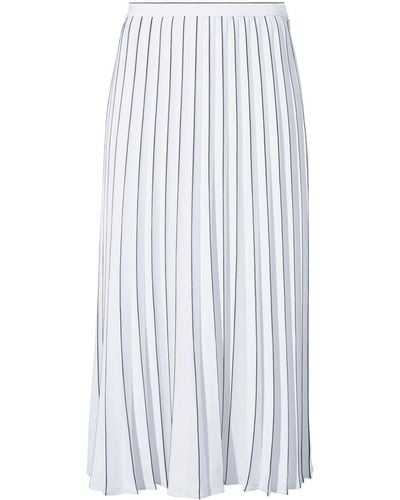 Proenza Schouler Pleated Crepe Midi Skirt - White