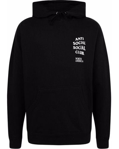 ANTI SOCIAL SOCIAL CLUB North America Long-sleeve Hoodie - Black