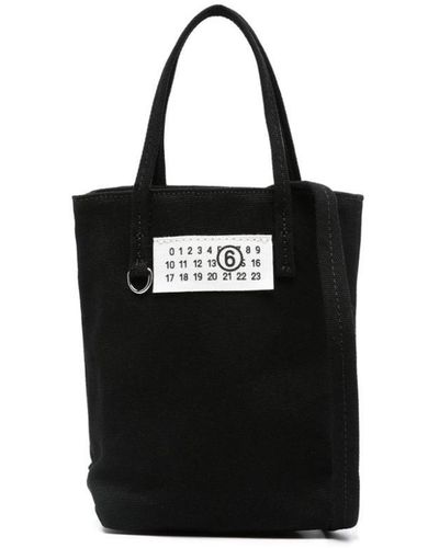 MM6 by Maison Martin Margiela Borsa tote mini - Nero