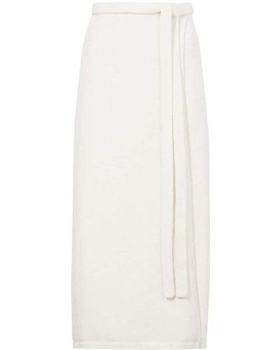 PROENZA SCHOULER WHITE LABEL Zadie ニットラップスカート - ホワイト
