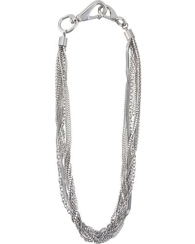 Peter Do Multi-chain Crystal Necklace - Metallic