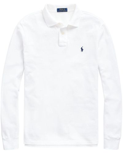 Polo Ralph Lauren Poloshirt Met Geborduurd Logo - Wit