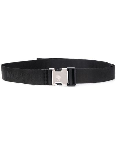 Moncler Logo Clip-buckle Belt - Black
