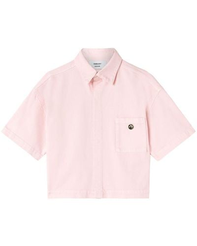 Ambush Chest-pocket Cotton Shirt - Pink