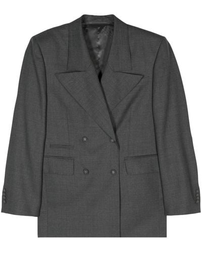 Officine Generale Arca double-breasted wool blazer - Noir