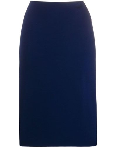 Ralph Lauren Collection Falda de tubo de talle alto - Azul