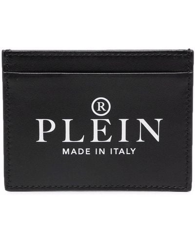 Philipp Plein Logo-print Leather Cardholder - Black