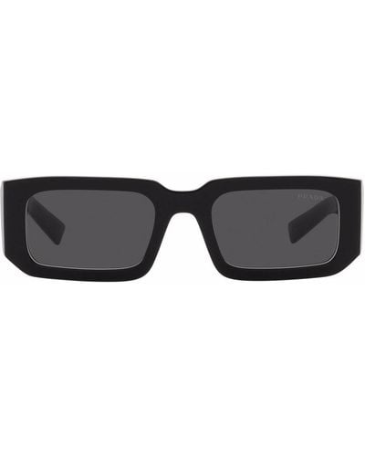 Prada Gafas de sol PR 06YS con montura rectangular - Negro