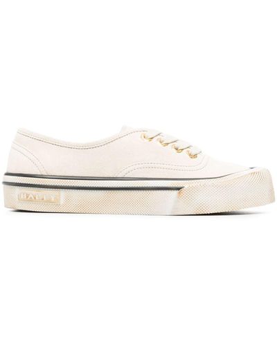 Bally Faded Suede Low-top Trainers - White