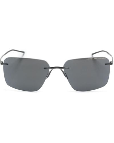 Porsche Design P8923 Square-frame Sunglasses - Grey