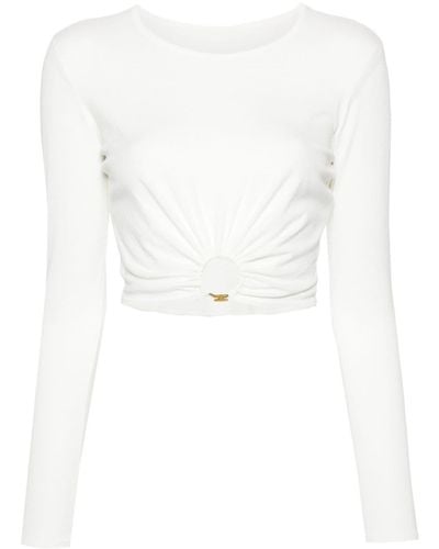Elisabetta Franchi Tricot Sweater - White