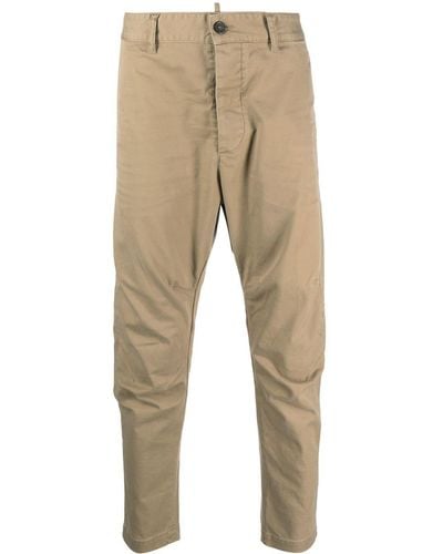 DSquared² Tapered-leg Trousers - Natural