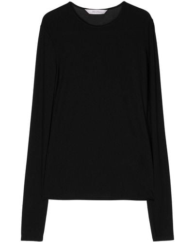Max Mara Cappa Semi-sheer T-shirt - Black