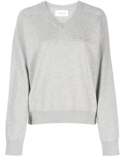 ARMARIUM V-neck Recycled Cashmere Sweater - Grey