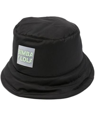 Bimba Y Lola Vissershoed Met Logo-applicatie En Trekkoord - Zwart