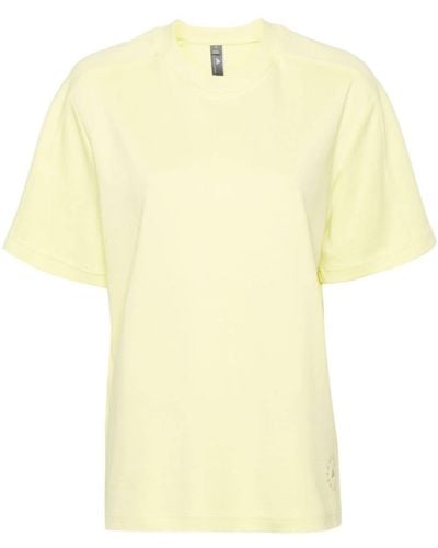 adidas By Stella McCartney T-Shirt mit Logo-Print - Gelb