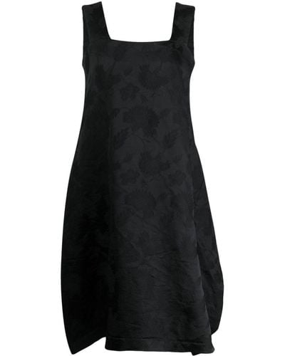 Comme des Garçons Sleeveless Jacquard Midi Dress - Black