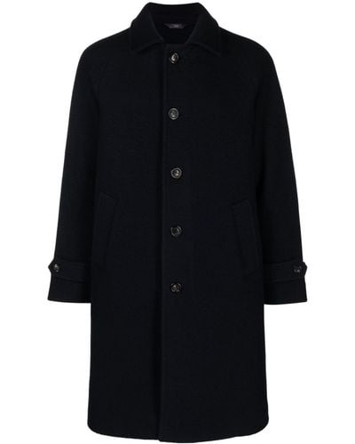 Circolo 1901 Single-breasted Wool Coat - Black