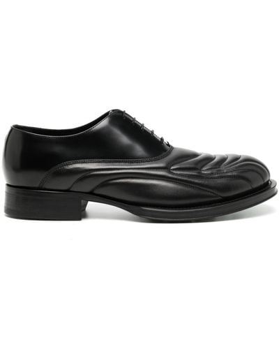 Lanvin Medley Richelieu Leather Loafers - Black