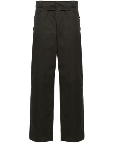 GR10K Pantalones rectos Folded Belt - Negro