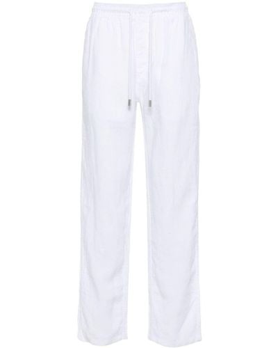 Vilebrequin Straight-leg Linen Trousers - White