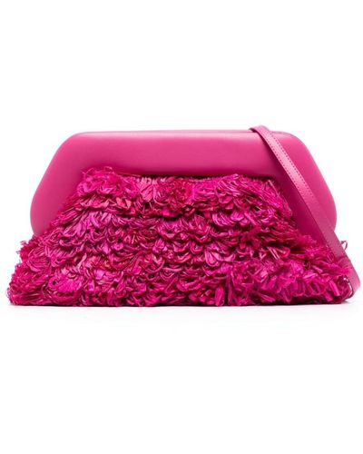 THEMOIRÈ Tasche Fringe-detail Clutch Bag - Pink