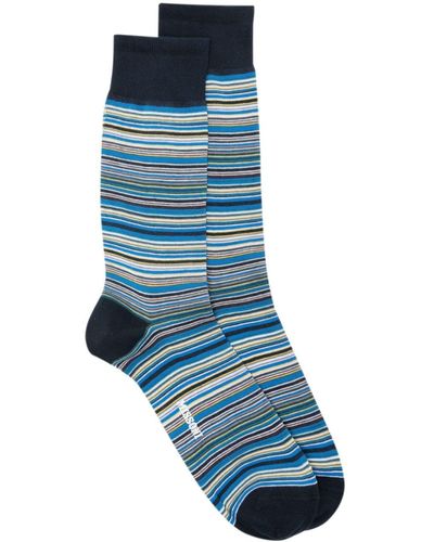 Missoni Striped Cotton Socks - Blue