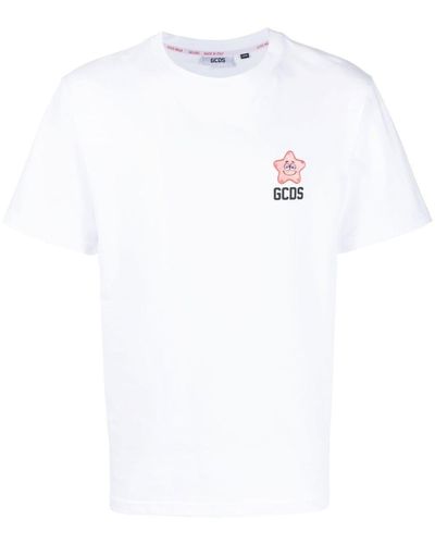 Gcds T-shirt con applicazione - Bianco