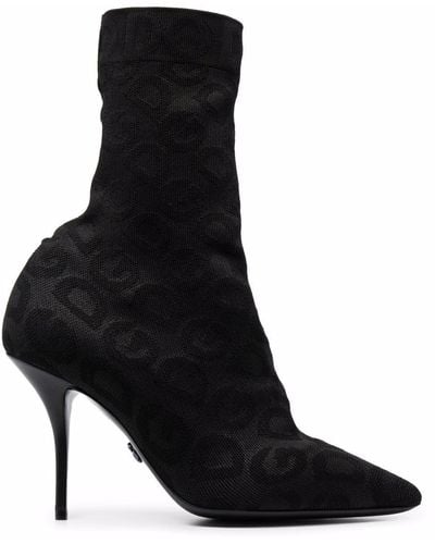 Dolce & Gabbana Botines con monograma - Negro