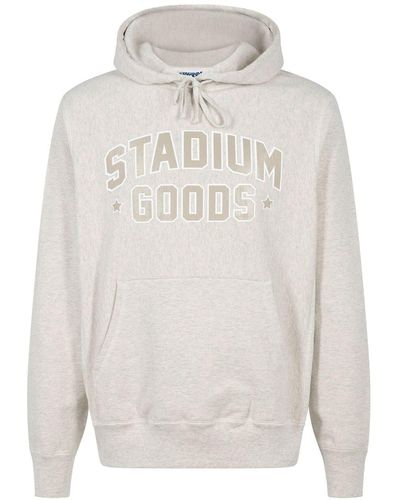 Stadium Goods Collegiate "natural Heather" Hoodie - White