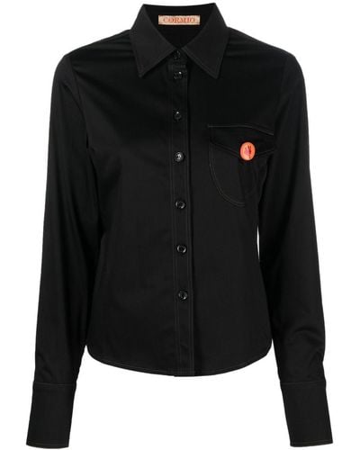 Cormio Katy Pin-badge Shirt - Black