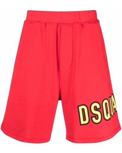 DSquared² Shorts con logo - Rosso
