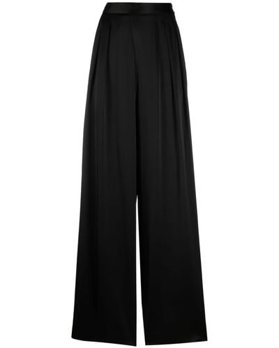 Fabiana Filippi Pantalones palazzo con pinzas - Negro