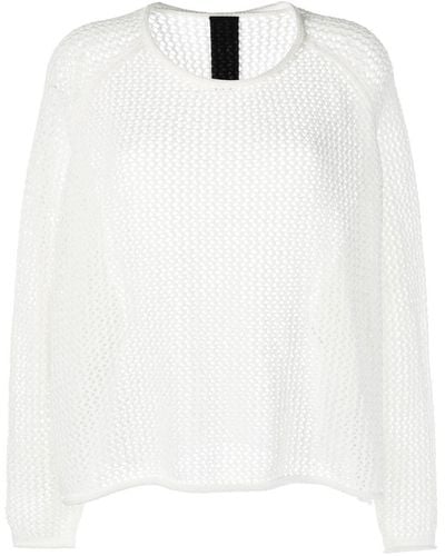 Rundholz Relaxed-fit Open-knit Jumper - White